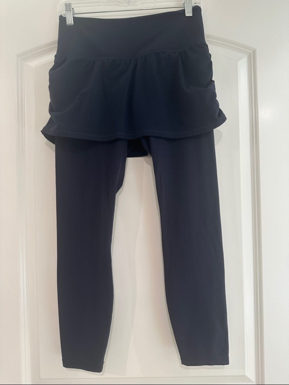 Athleta Navy Elation 2 in 1 Skirted Legging
